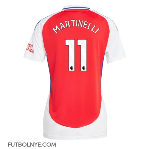 Camiseta Arsenal Gabriel Martinelli #11 Primera Equipación para mujer 2024-25 manga corta